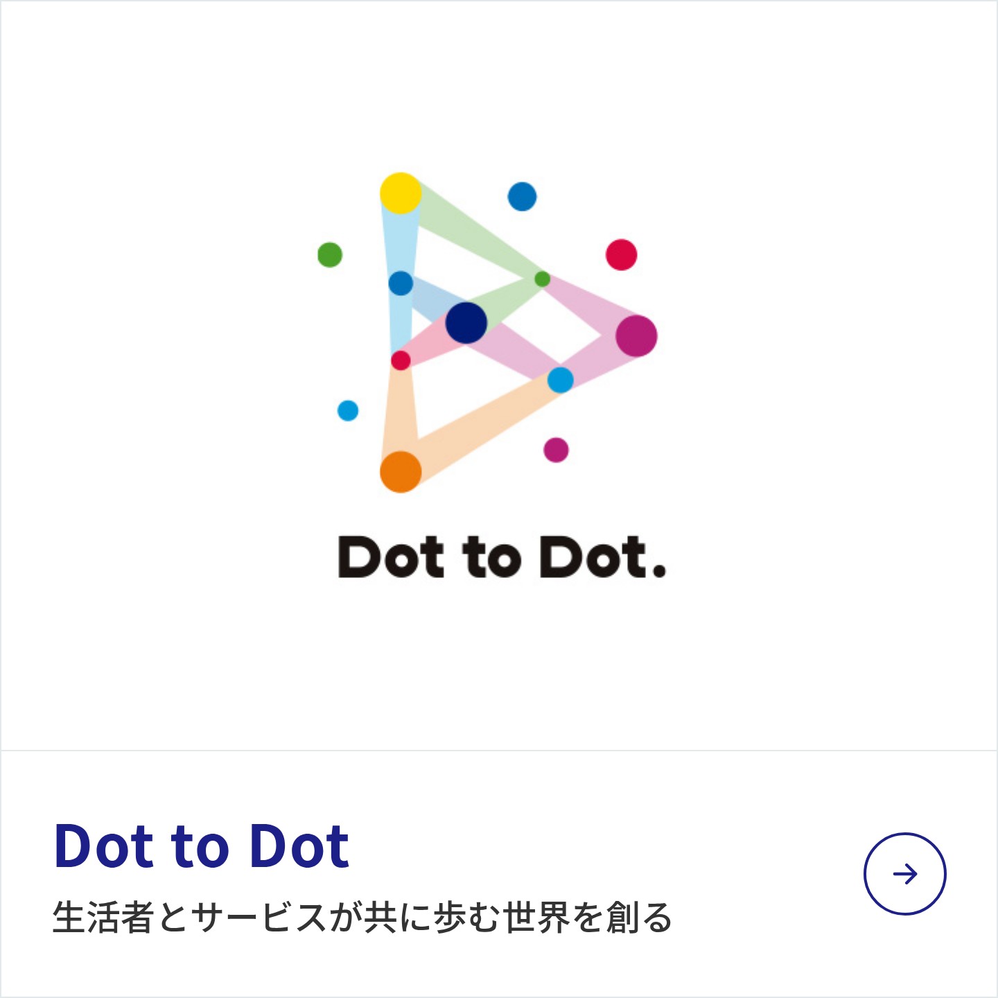 Dot to Dot：生活者とサービスが共に歩む世界を創る